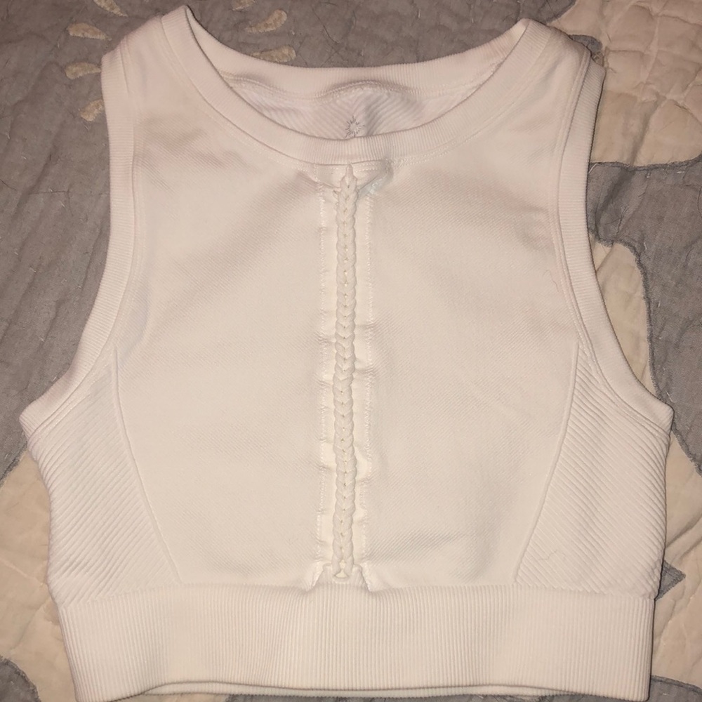 Aerie offline rubber racer back cropped tank. Size S